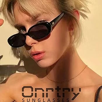 Amazon | Onrtry ヴィンテージスモールオーバルサングラス